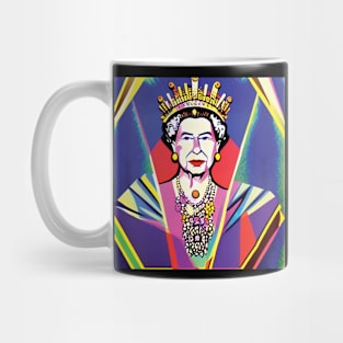 Queen Elizabeth II-Art Deco Mug